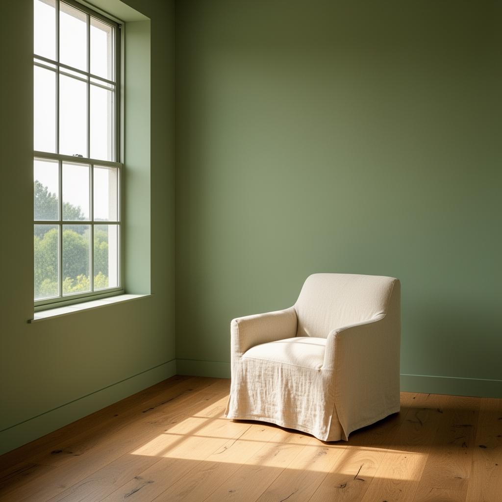 A peaceful therapy room with soft natural light